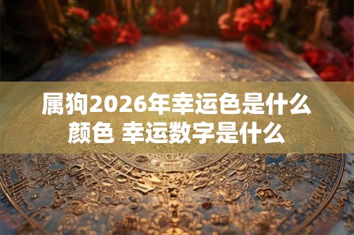 属狗2026年幸运色是什么颜色 幸运数字是什么