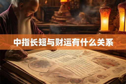 中指长短与财运有什么关系