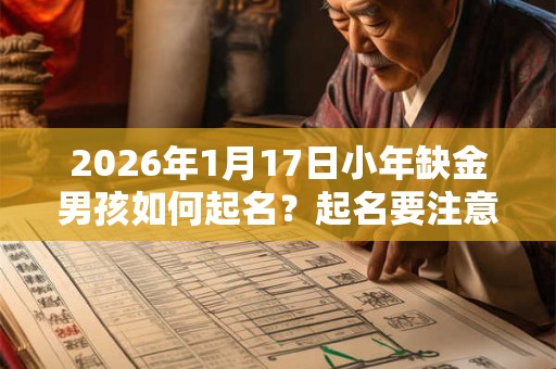 2026年1月17日小年缺金男孩如何起名？起名要注意什么？