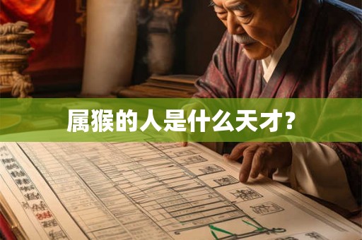 属猴的人是什么天才？