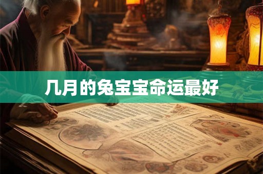 几月的兔宝宝命运最好