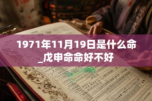 1971年11月19日是什么命_戊申命命好不好