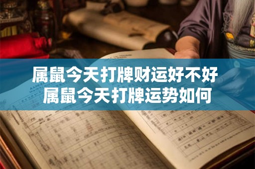 属鼠今天打牌财运好不好 属鼠今天打牌运势如何 属鼠今天打牌财运好不好 属鼠今天打牌运势如何