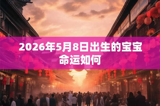 2026年5月8日出生的宝宝命运如何