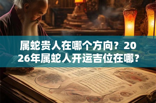 属蛇贵人在哪个方向？2026年属蛇人开运吉位在哪？