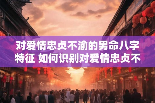 对爱情忠贞不渝的男命八字特征 如何识别对爱情忠贞不渝的男命八字