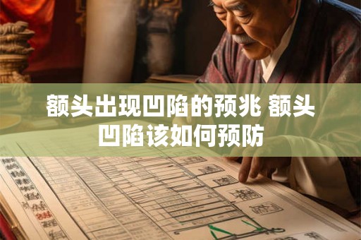 额头出现凹陷的预兆 额头凹陷该如何预防
