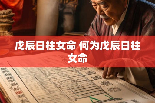 戊辰日柱女命 何为戊辰日柱女命