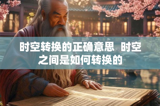 时空转换的正确意思  时空之间是如何转换的