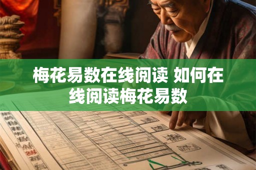 梅花易数在线阅读 如何在线阅读梅花易数
