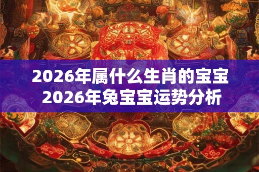 2026年属什么生肖的宝宝 2026年兔宝宝运势分析