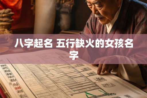 八字起名 五行缺火的女孩名字