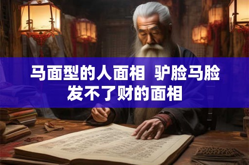 马面型的人面相  驴脸马脸发不了财的面相