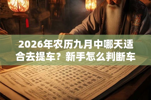 2026年农历九月中哪天适合去提车？新手怎么判断车新不新？