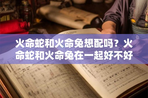 火命蛇和火命兔想配吗?火命蛇和火命兔在一起好不好? 火命蛇和火命兔想配吗?火命蛇和火命兔在一起好不好?