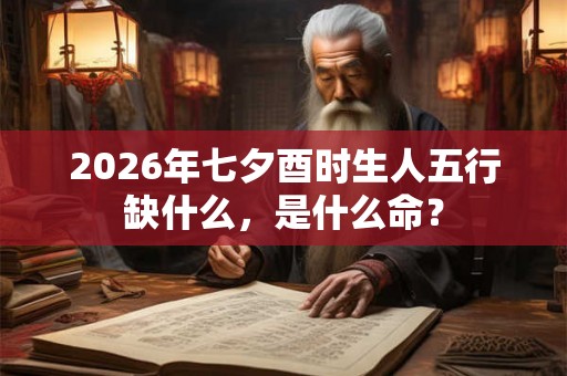 2026年七夕酉时生人五行缺什么，是什么命？