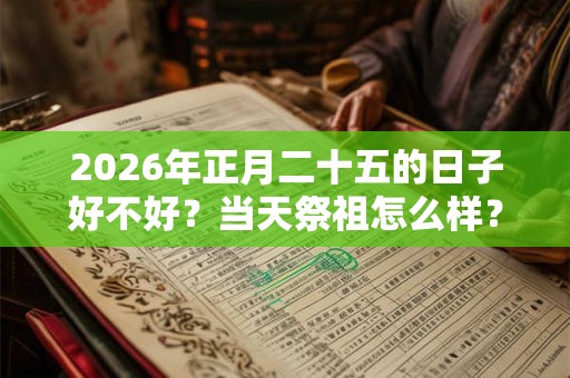 2026年正月二十五的日子好不好？当天祭祖怎么样？