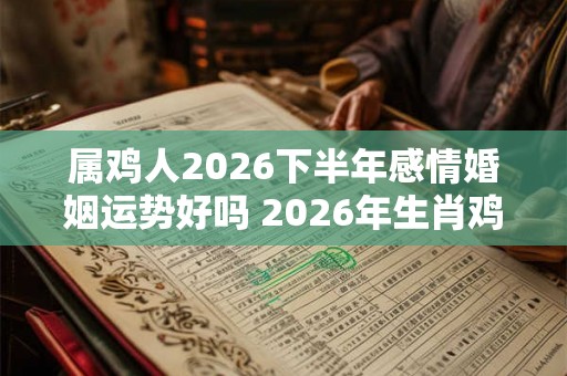 属鸡人2026下半年感情婚姻运势好吗 2026年生肖鸡的爱情运程详解