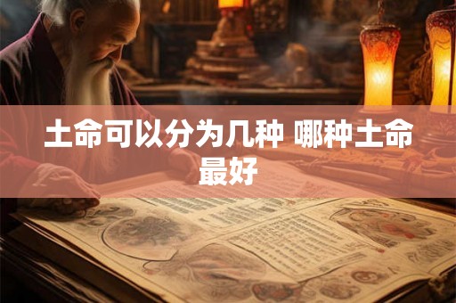 土命可以分为几种 哪种土命最好