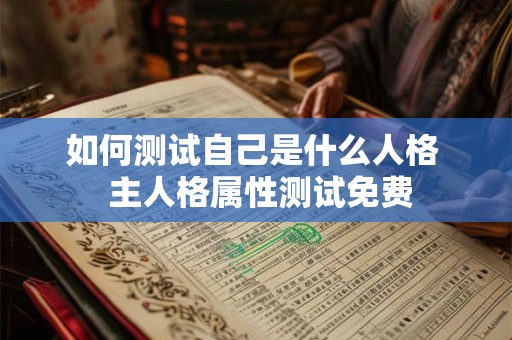 如何测试自己是什么人格  主人格属性测试免费