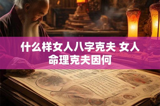 什么样女人八字克夫 女人命理克夫因何 什么样女人八字克夫 女人命理克夫因何