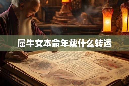 属牛女本命年戴什么转运