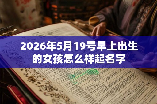 2026年5月19号早上出生的女孩怎么样起名字 2026年5月19号早上出生的女孩怎么样起名字