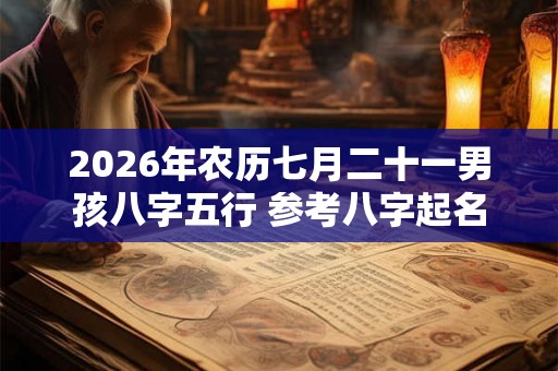 2026年农历七月二十一男孩八字五行 参考八字起名