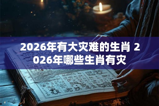2026年有大灾难的生肖 2026年哪些生肖有灾