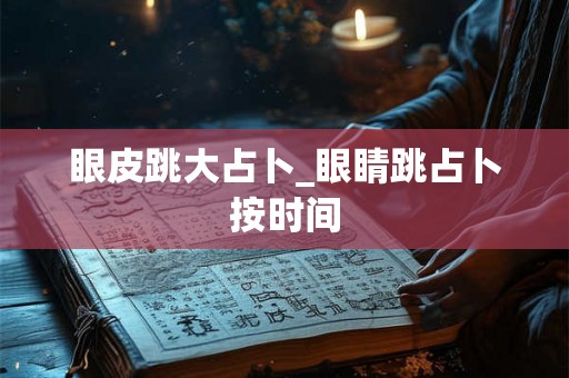 眼皮跳大占卜_眼睛跳占卜按时间