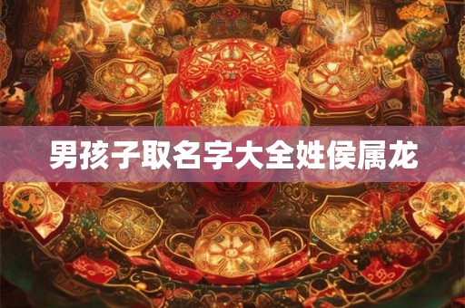 男孩子取名字大全姓侯属龙