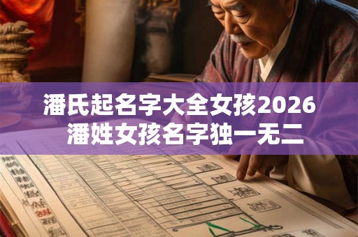 潘氏起名字大全女孩2026 潘姓女孩名字独一无二 潘氏起名字大全女孩2026 潘姓女孩名字独一无二