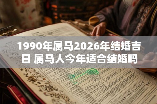 1990年属马2026年结婚吉日 属马人今年适合结婚吗