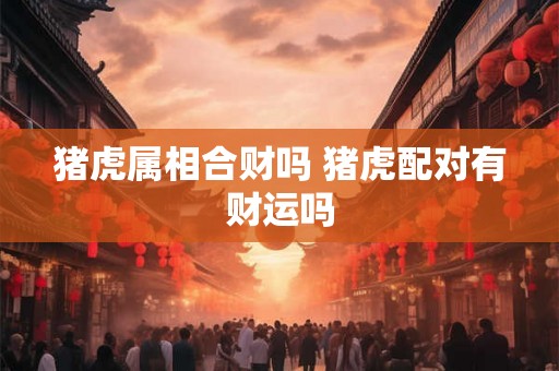 猪虎属相合财吗 猪虎配对有财运吗