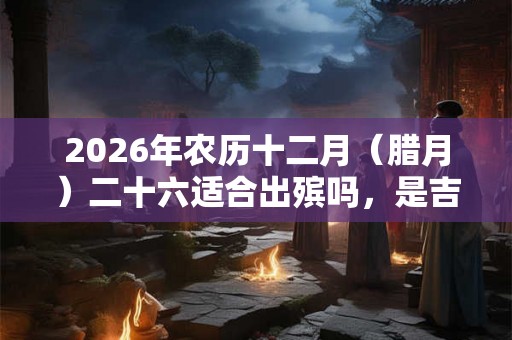 2026年农历十二月（腊月）二十六适合出殡吗，是吉日吗？
