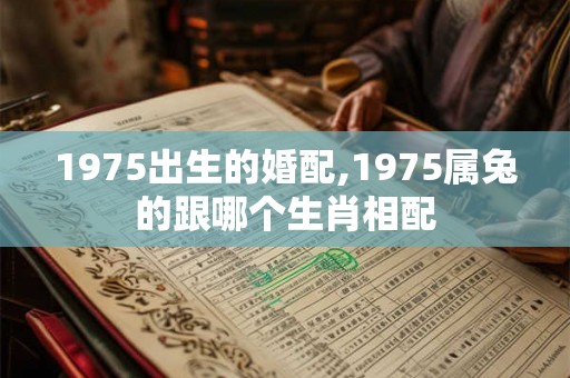 1975出生的婚配,1975属兔的跟哪个生肖相配 1975出生的婚配,1975属兔的跟哪个生肖相配