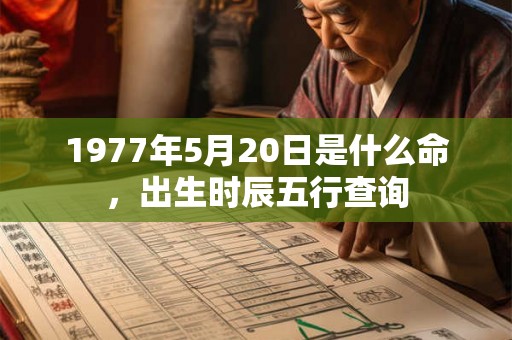 1977年5月20日是什么命，出生时辰五行查询