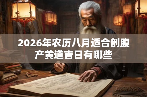 2026年农历八月适合剖腹产黄道吉日有哪些