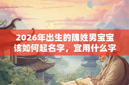 2026年出生的隗姓男宝宝该如何起名字，宜用什么字