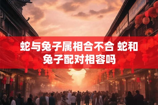 蛇与兔子属相合不合 蛇和兔子配对相容吗