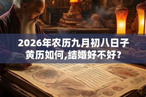 2026年农历九月初八日子黄历如何,结婚好不好？