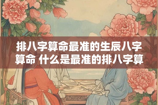 排八字算命最准的生辰八字算命 什么是最准的排八字算命生辰八字算命