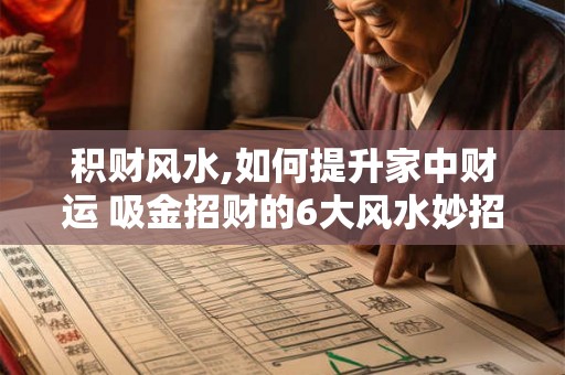 积财风水,如何提升家中财运 吸金招财的6大风水妙招 积财风水,如何提升家中财运 吸金招财的6大风水妙招