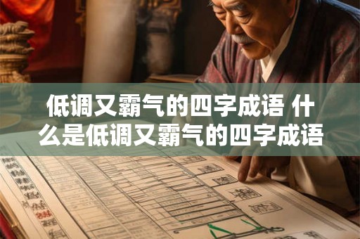 低调又霸气的四字成语 什么是低调又霸气的四字成语 低调又霸气的四字成语 什么是低调又霸气的四字成语