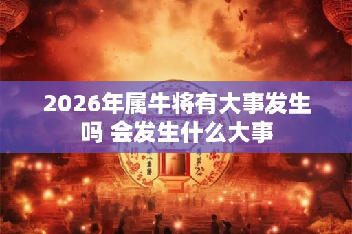 2026年属牛将有大事发生吗 会发生什么大事
