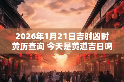 2026年1月21日吉时凶时黄历查询 今天是黄道吉日吗