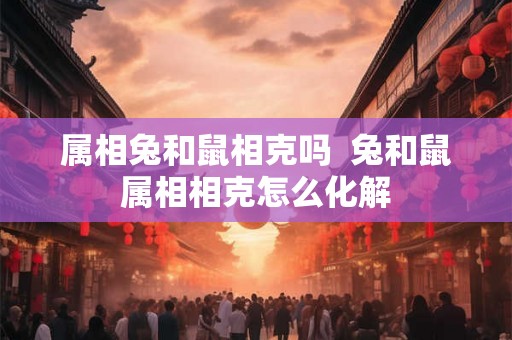 属相兔和鼠相克吗  兔和鼠属相相克怎么化解