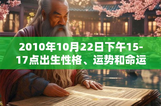 2010年10月22日下午15-17点出生性格、运势和命运
