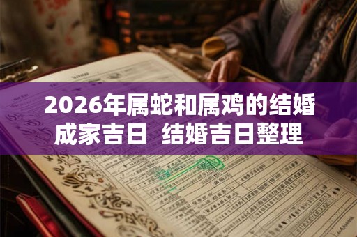 2026年属蛇和属鸡的结婚成家吉日 结婚吉日整理 2026年属蛇和属鸡的结婚成家吉日 结婚吉日整理