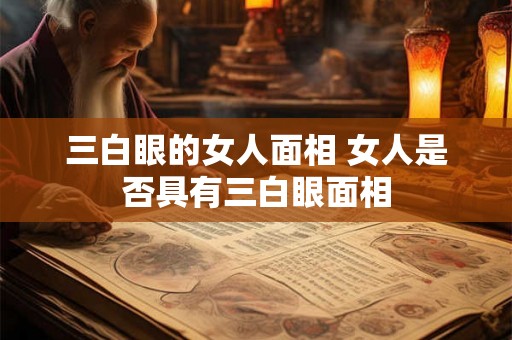 三白眼的女人面相 女人是否具有三白眼面相